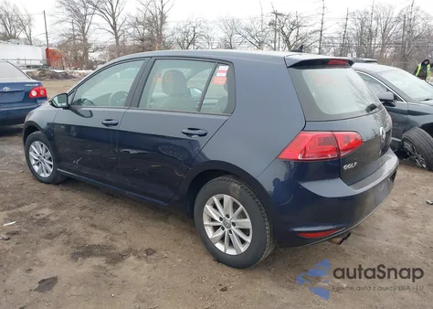 2015 Volkswagen Golf Tsi S 4-Door z USA, uszkodzony, nr VIN 3VW217AU2FM102967